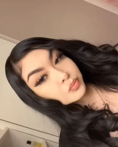 Slim Asian woman with black hair in Washington